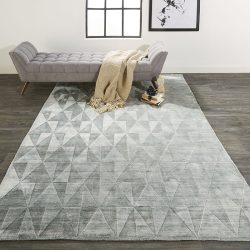 Feizy Gramercy Mosaic 6335F Blue Area Rug