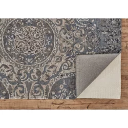 Alternative view of Feizy Tivoli Distressed 8214F Grey Area Rug