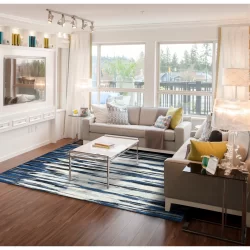 Feizy Milton Abstract 3468F Blue Area Rug