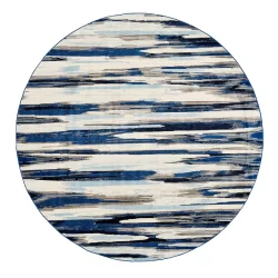 Alternative view of Feizy Milton Abstract 3468F Blue Area Rug
