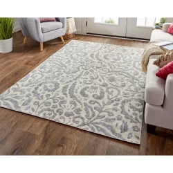 Feizy Milton Ornamental 3473F Blue Area Rug