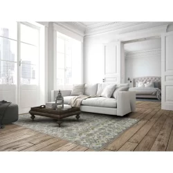 Feizy Katari Ornamental 3375F Blue Area Rug