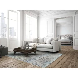 Feizy Katari Distressed 3376F Green Area Rug