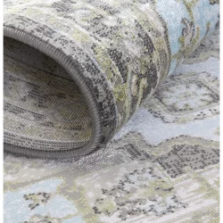 Alternative view of Feizy Katari Distressed 3377F Grey Area Rug
