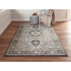 Feizy Katari Distressed 3377F Grey Area Rug