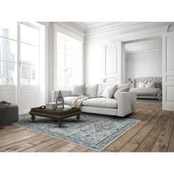 Feizy Katari Distressed 3378F Grey Area Rug