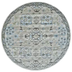 Alternative view of Feizy Katari Distressed 3378F Grey Area Rug