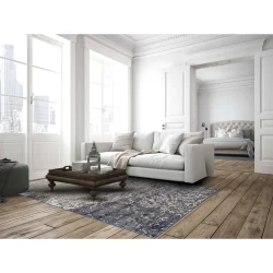 Feizy Katari Abstract 3379F Grey Area Rug