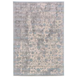 Alternative view of Feizy Prasad Distressed 3681F Blue Area Rug