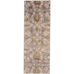 Alternative view of Feizy Cannes Distressed 3685F Grey Area Rug