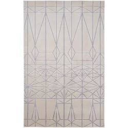 Alternative view of Feizy Micah Geometric 3045F Ivory Area Rug