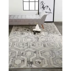 Feizy Micah Distressed 3046F Ivory Area Rug