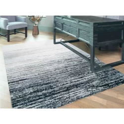 Feizy Micah Gradient 3337F Black Area Rug