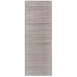 Alternative view of Feizy Melina Striated 3398F Taupe Area Rug