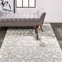 Alternative view of Feizy Mali Abstract 8629F Grey Area Rug