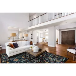 Feizy Piraj Ornamental 6454F Blue Area Rug