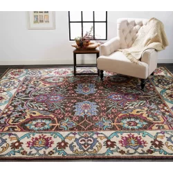 Feizy Piraj Ornamental 6461F Blue Area Rug