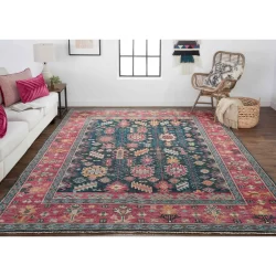Feizy Piraj Ornamental 6741F Pink Area Rug