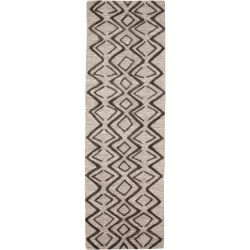 Alternative view of Feizy Enzo Geometric 8733F Taupe Area Rug