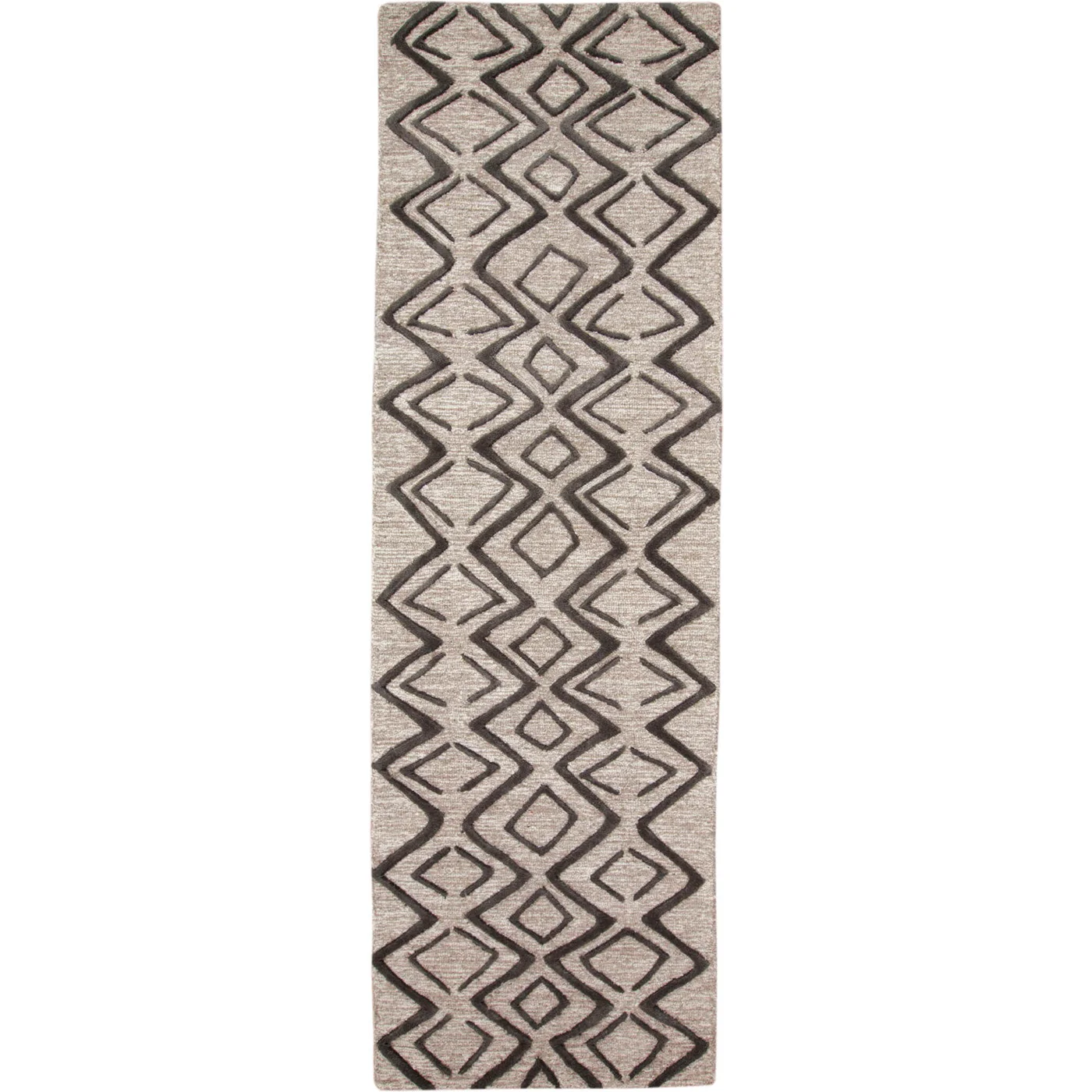 Feizy Enzo Geometric 8733F Taupe Area Rug - Image 2
