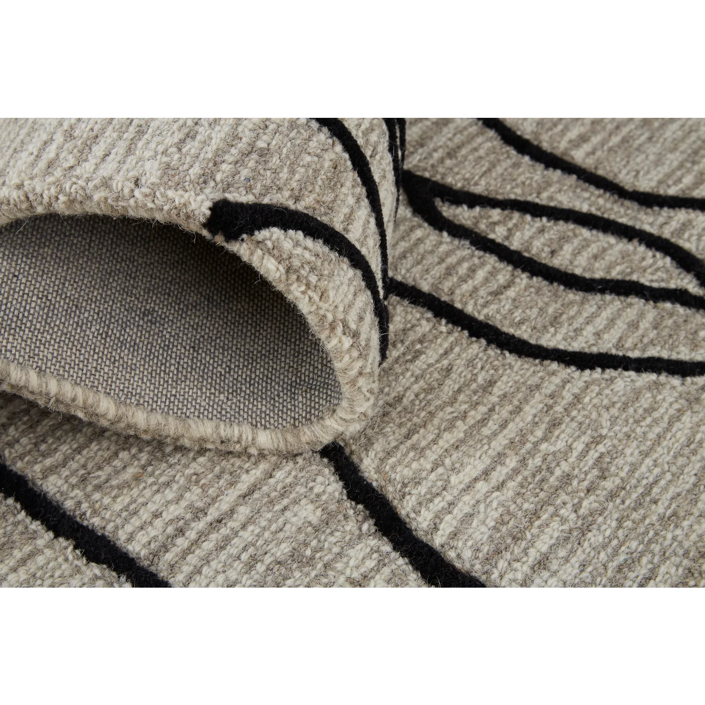 Feizy Enzo Abstract 8734F Taupe Area Rug - Image 3