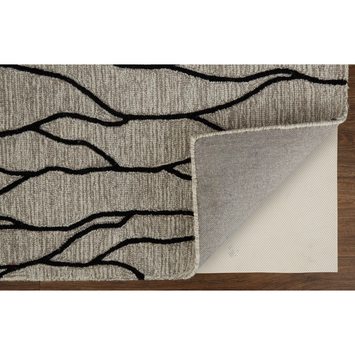 Feizy Enzo Abstract 8734F Taupe Area Rug - Image 2