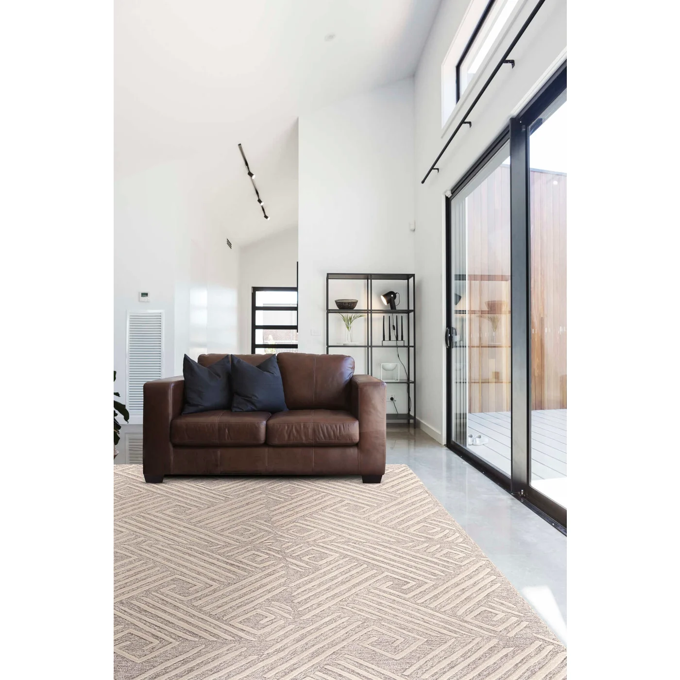 Feizy Enzo Maze 8737F Ivory Area Rug - Image 3