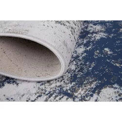 Alternative view of Feizy Gaspar Abstract 3833F Blue Area Rug