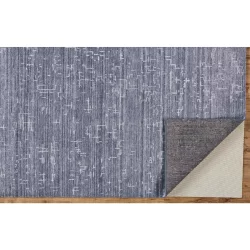Alternative view of Feizy Lennox Abstract 8694F Blue Area Rug