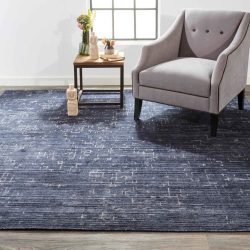 Feizy Lennox Abstract 8694F Blue Area Rug
