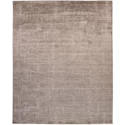 Feizy Lennox Abstract 8697F Grey Area Rug