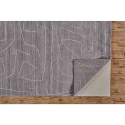 Alternative view of Feizy Lennox Abstract 8698F Grey Area Rug