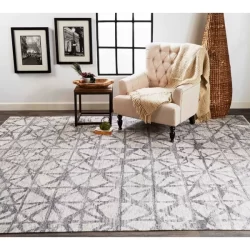 Feizy Vivien Graphic 6557F Grey Area Rug