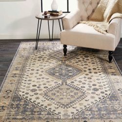 Feizy Greyson Distressed 3577F Grey Area Rug