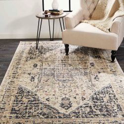 Feizy Greyson Distressed 3579F Grey Area Rug