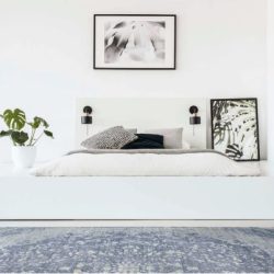 Feizy Cecily Distressed 3572F Blue Area Rug