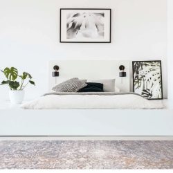 Feizy Cecily Distressed 3573F Purple Area Rug