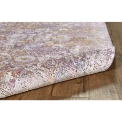 Alternative view of Feizy Cecily Distressed 3587F Purple Area Rug