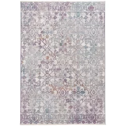 Feizy Cecily Distressed 3595F Purple Area Rug