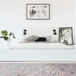 Alternative view of Feizy Cecily Distressed 3595F Purple Area Rug