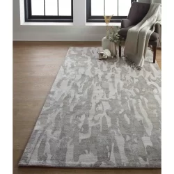 Feizy Dryden Abstract 8786F Grey Area Rug