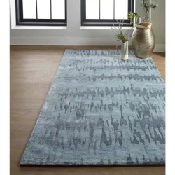 Feizy Dryden Abstract 8787F Blue Area Rug