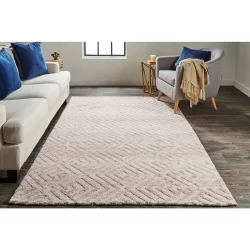 Feizy Colton Geometric 8792F Pink Area Rug