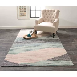 Feizy Brinker Abstract 8795F Blue Area Rug