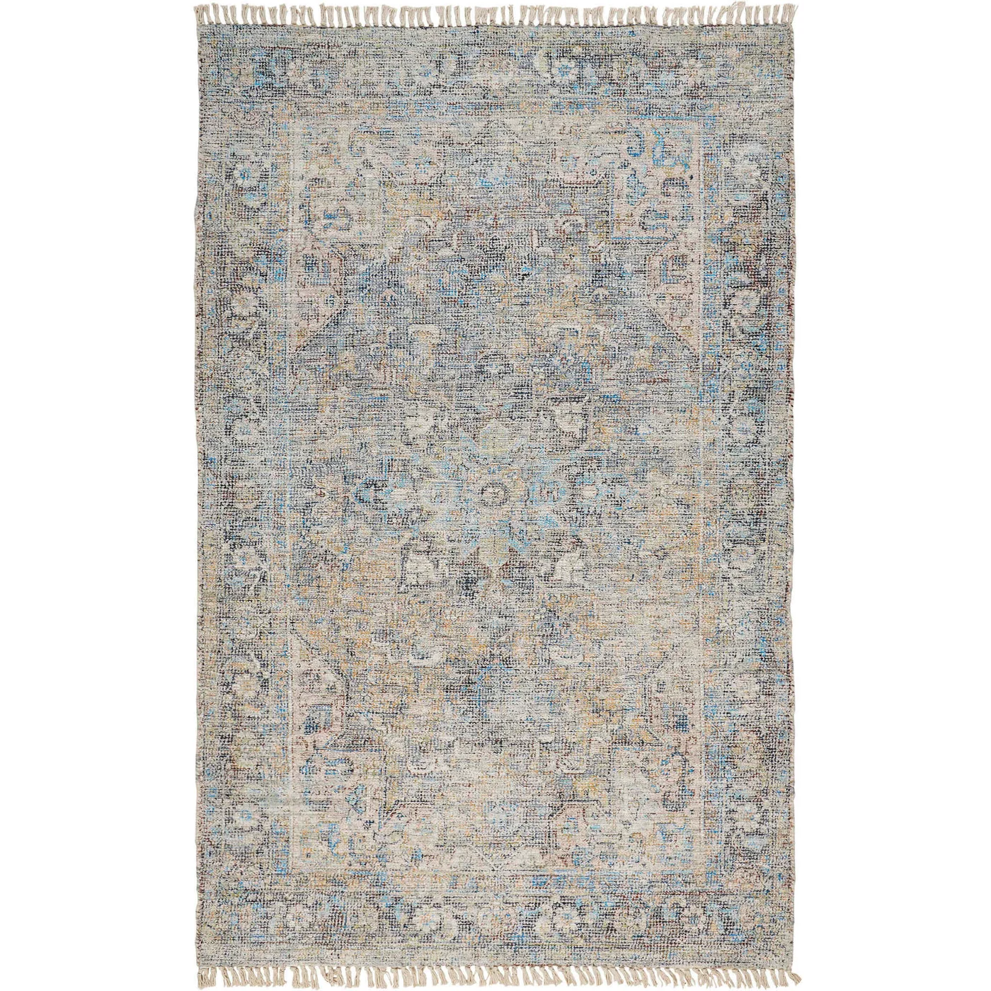 Feizy Caldwell Distressed 8802F Blue Area Rug - Image 4