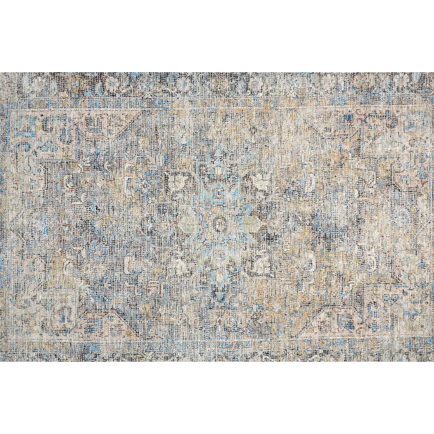 Feizy Caldwell Distressed 8802F Blue Area Rug - Image 5