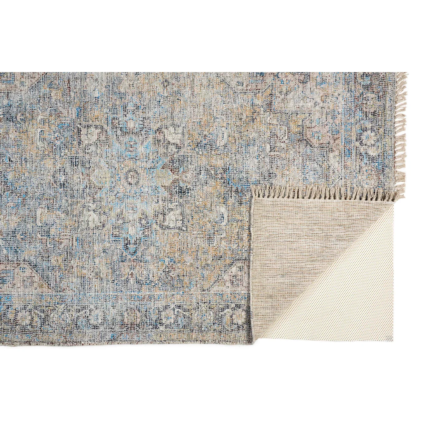 Feizy Caldwell Distressed 8802F Blue Area Rug - Image 3