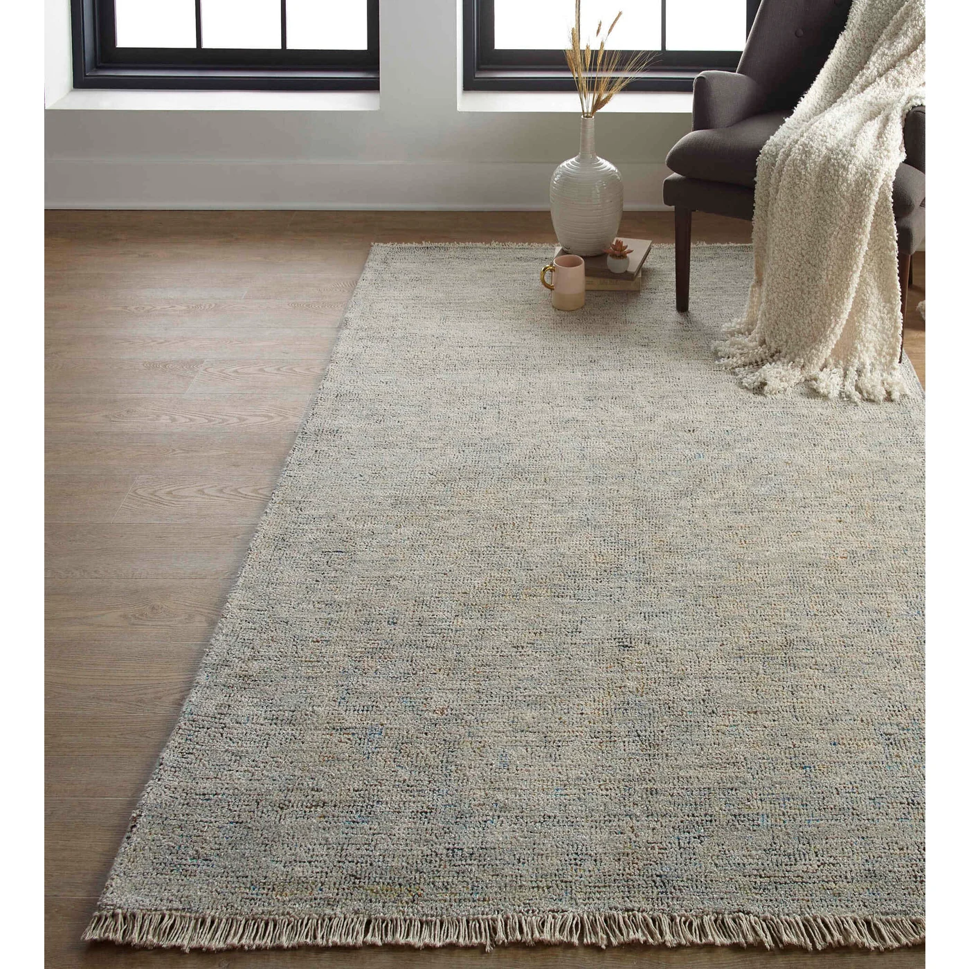Feizy Caldwell Distressed 8802F Blue Area Rug