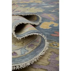 Alternative view of Feizy Karina Oushak 6791F Blue Area Rug