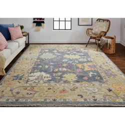 Feizy Karina Oushak 6791F Blue Area Rug